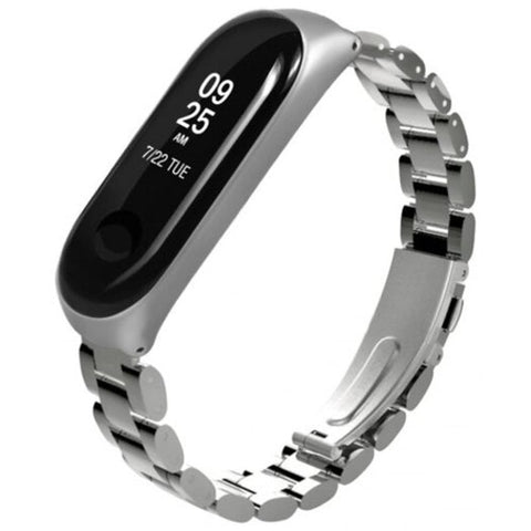 Replacement Watch Strap For Xiaomi Mi Band 3 Silver