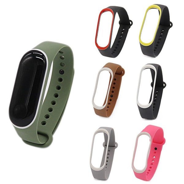 Replacement Wrist Strap For Xiao Mi Band Greenwhite Watch Bands