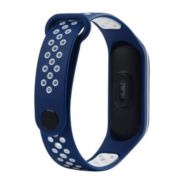 Replacement Wrist Strap For Xiaomi Mi Band 3 Smart Wristband Deep Blue Watch Bands