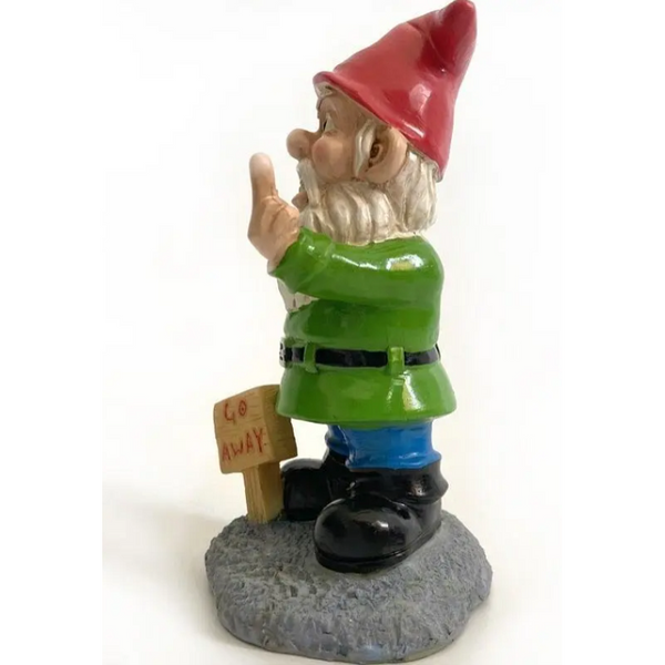 Resin Gnome Statue Vertical Middle Finger Christmas Dress Up Diy Garden Green Santa Claus Decoration Ornaments Gifts Ornaments & Statues