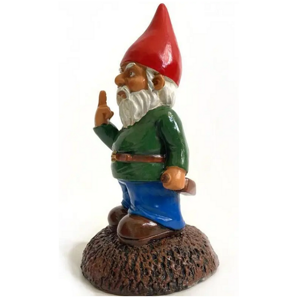 Resin Vertical Middle Finger Gnome Statue Christmas Dress Up Diy Garden Santa Claus Decor Gifts Ornaments & Statues