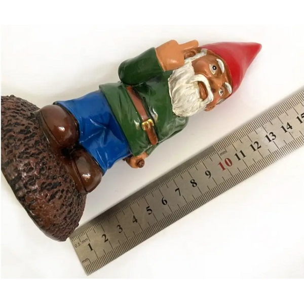 Resin Vertical Middle Finger Gnome Statue Christmas Dress Up Diy Garden Santa Claus Decor Gifts Ornaments & Statues
