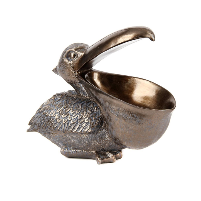 Resin Pelican Ornament Key Holder Jewellery Storage Decor Sculptures & Figurines