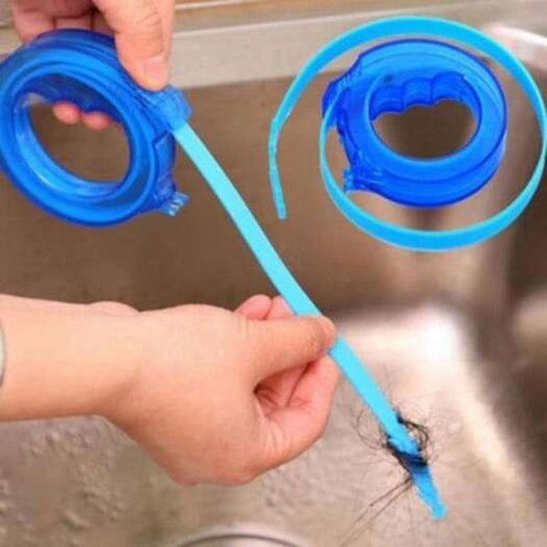 Retractable Sink Toilet Anti Blocking Pipe Cleaner Dodger Blue