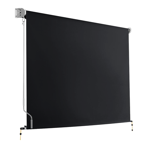 Bariloche Retractable Straight Drop Roll Down Awning Garden Patio Screen 3.0X2.5M Awning & Canopy Parts