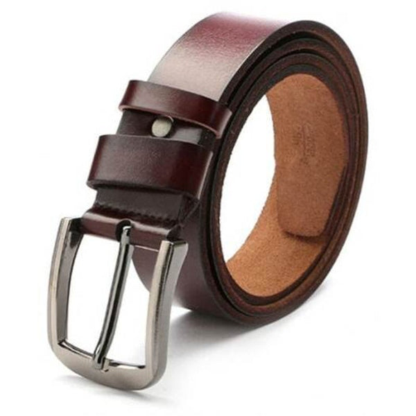Retro Pin Buckle Leather Belt For Man Puce Regular Belts