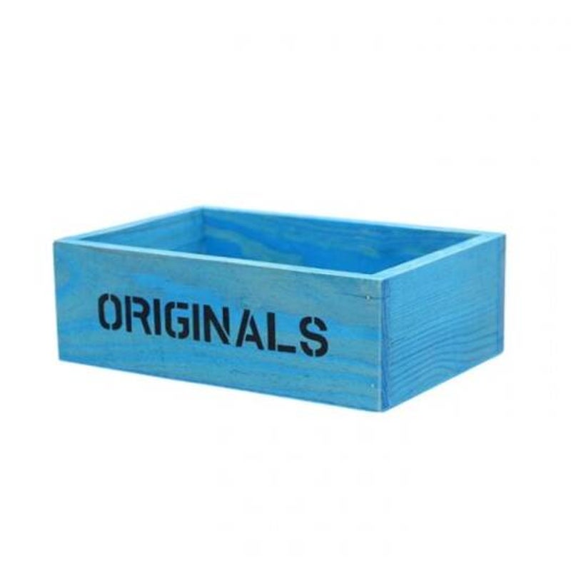 Retro Style Succulent Plants Square Flower Pot 1Pc Deep Sky Blue Baskets Pots Window Boxes