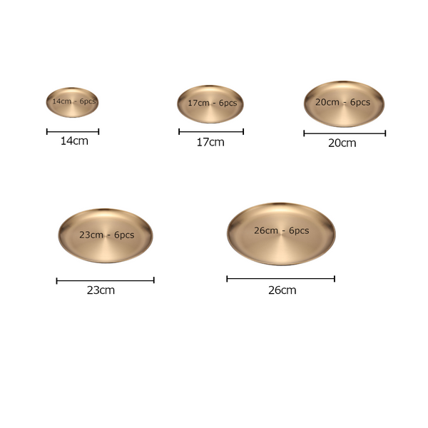 Trays Retro Metal Round Tray Stainless Steel Snack Fruit Jewelry Storage European Style