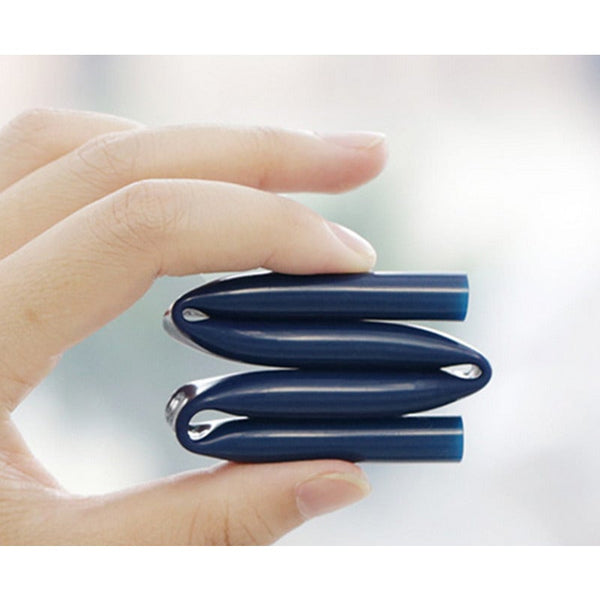 Reusable Silicone Collapsible Straws 2 Pack Drinking With Carrying Case Cleaning Brush Bpa Free Gray Straws & Stirrers