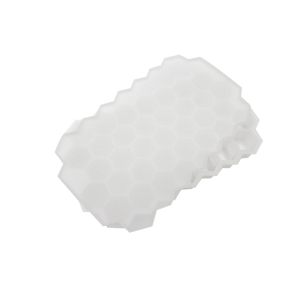 Reusable Honeycomb Shape Silicone Ice Cube Tray Moulds With Lids Ice Cubes Trays & Moulds