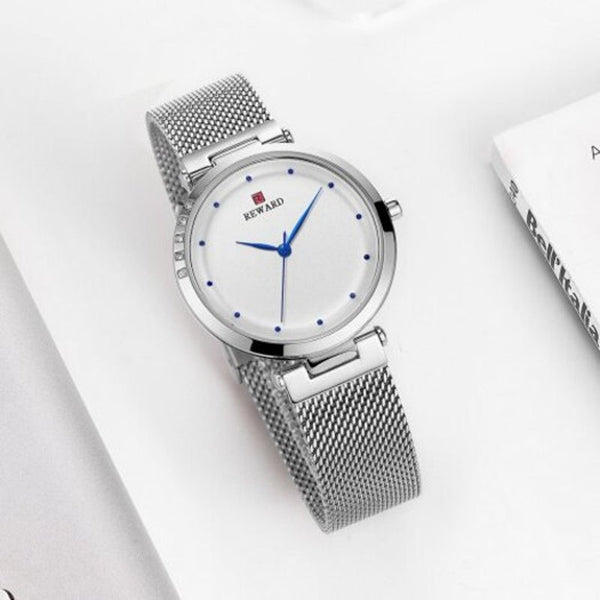 Veile Studios Rd63073l Women's Ultra Thin Mesh Waterproof Watch White Watches