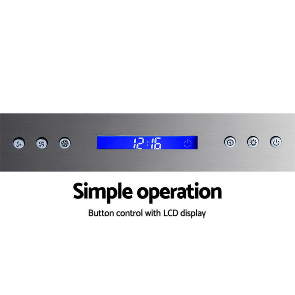 Devanti Range Hood Commercial Rangehood Bbq Hoods Kitchen Alfresco Canopy 1500Mm Rangehoods