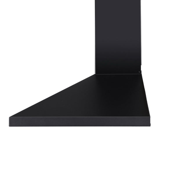Devanti Range Hood Rangehood 90Cm 900Mm Kitchen Canopy Led Light Wall Mount Black Rangehoods