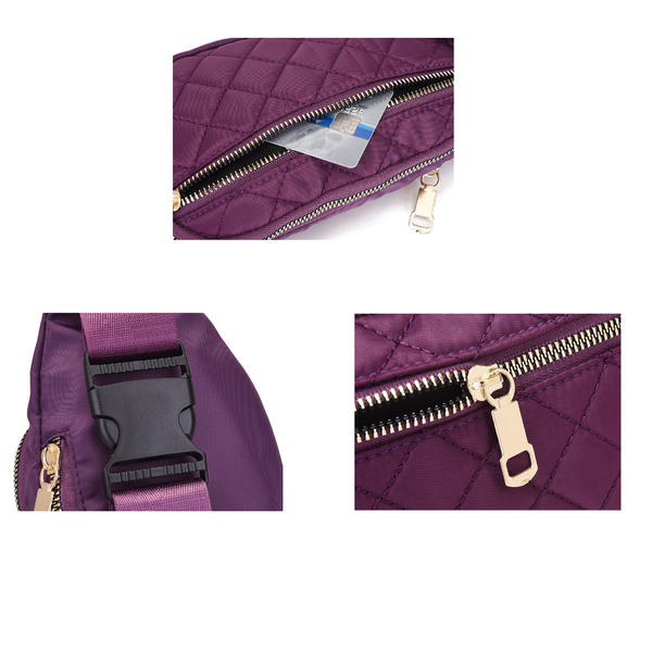 Rhombus Fanny Packs For Women Crossbody Waist Bags Sports Hiking Cycling Running Waist Packs & Bags