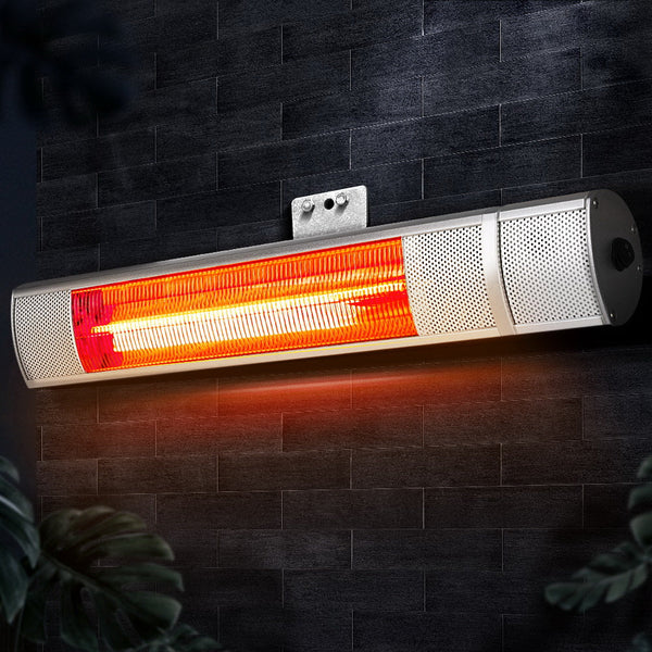 Devanti Electric Infrared Strip Heater Radiant Reamote Control 2000W Heaters