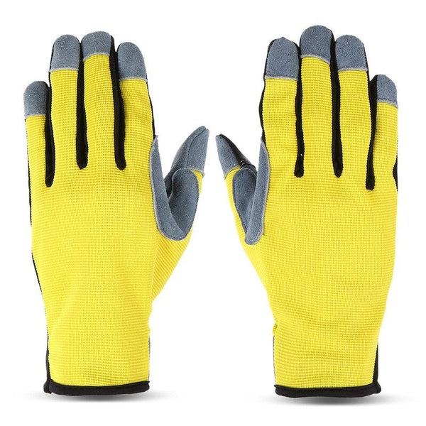 Riding With Touchscreen Function Breathable Yellow Gloves