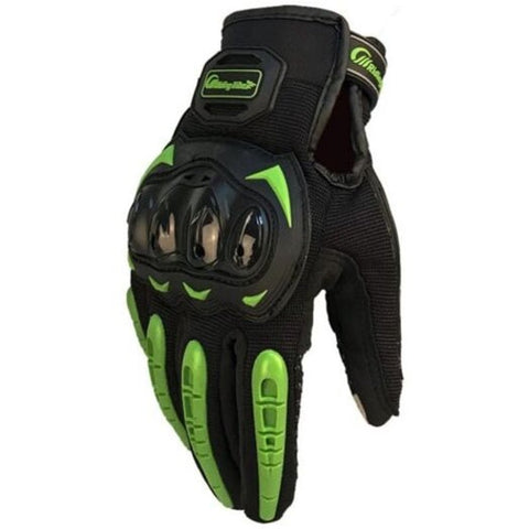 Mcs 17 Ridding Motorcycle Gloves Mittens Pair Green L
