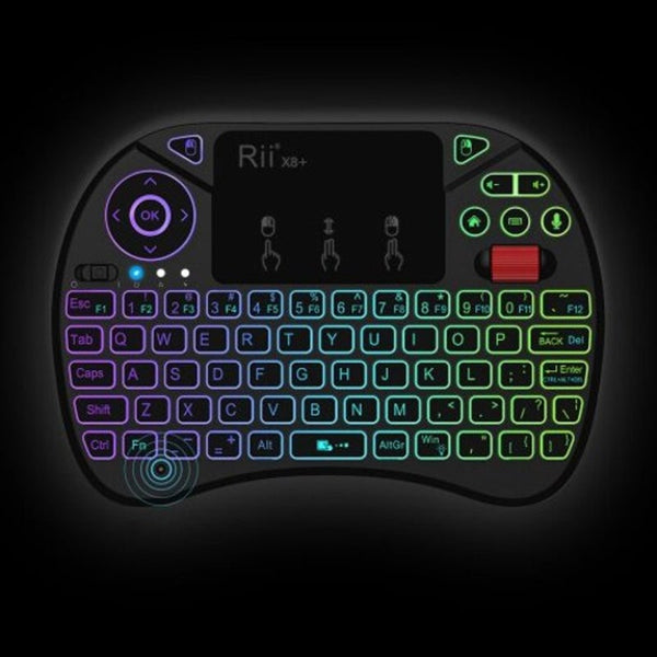 Rii X8 Plus 2.4Ghz Wireless Air Mouse Keyboard Black Keyboards & Keypads