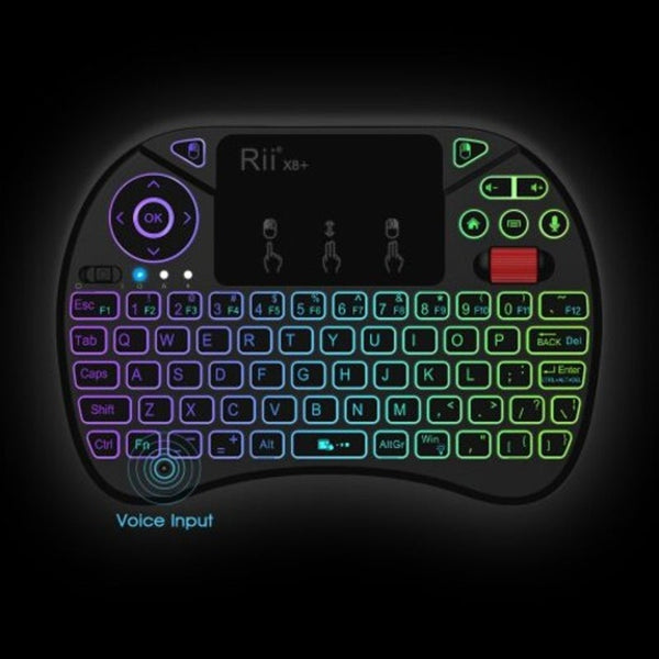 Rii X8 Pro English 2.4Ghz Wireless Mini Keyboard Black Us Version Keyboards & Keypads