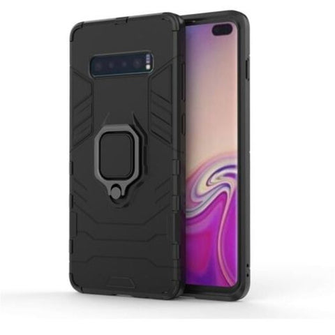 Ring Buckle Armour Case For Samsung Galaxy S10 Plus Black Cases Covers & Skins
