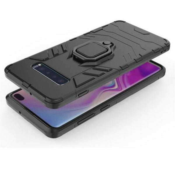 Ring Buckle Armour Case For Samsung Galaxy S10 Plus Black Cases Covers & Skins