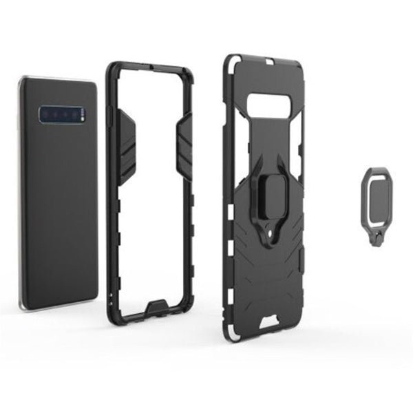 Ring Buckle Armour Case For Samsung Galaxy S10 Plus Black Cases Covers & Skins