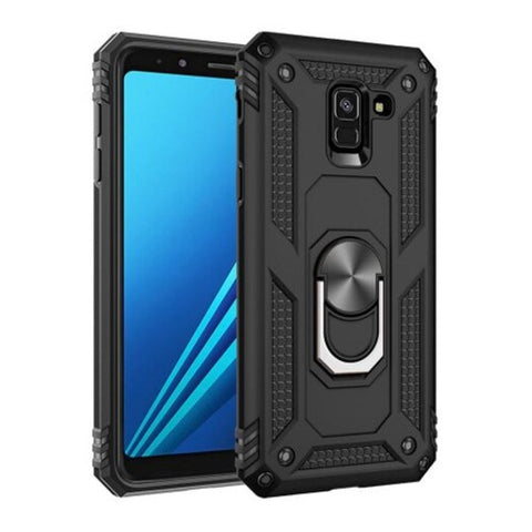Ring Buckle Kickstand Armor Phone Case For Samsung Galaxy A8 2018 Black Cases Covers & Skins