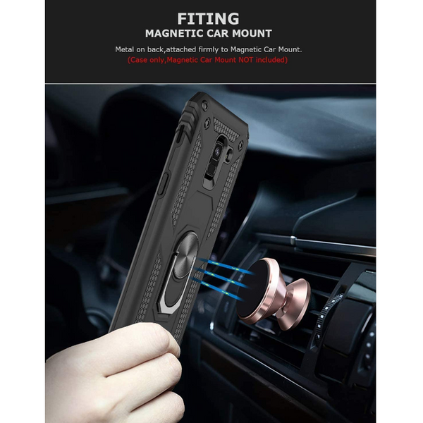 Cases Covers & Skins Ring Buckle Kickstand Armor Phone Case For Samsung Galaxy A8 2018 Black