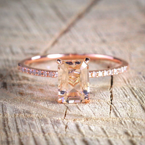 Veile Studios Rosegold Cubic Zirconia Gold Plated Rings