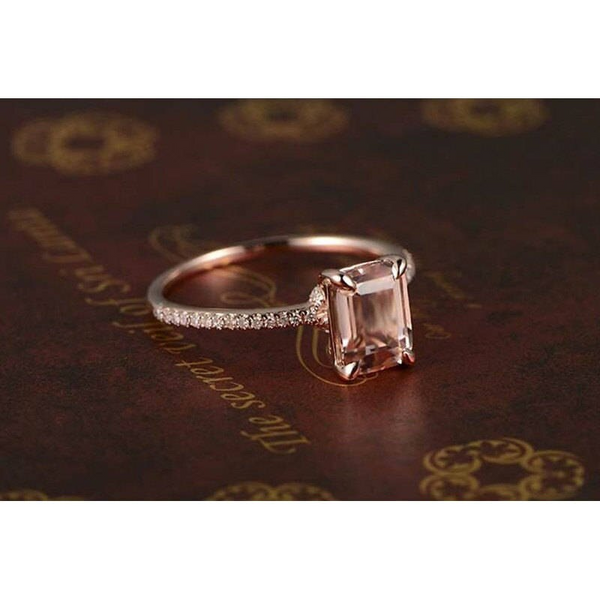 Veile Studios Rosegold Cubic Zirconia Gold Plated Rings