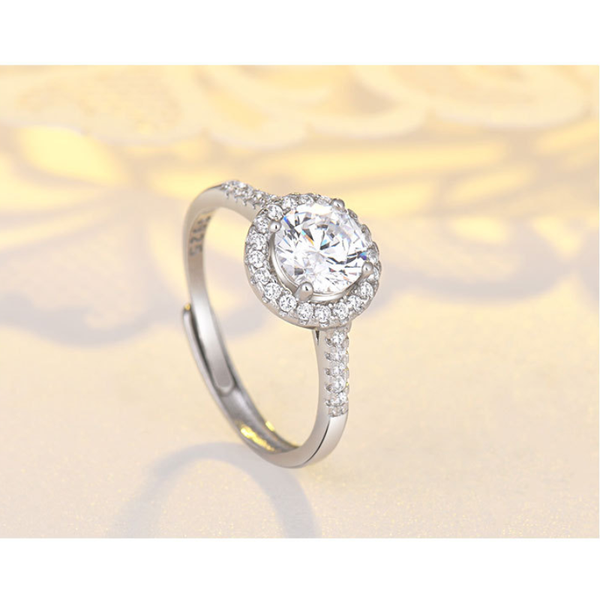 Veile Studios Solitaire Cubic Zirconia Simulated Gemstone Rings