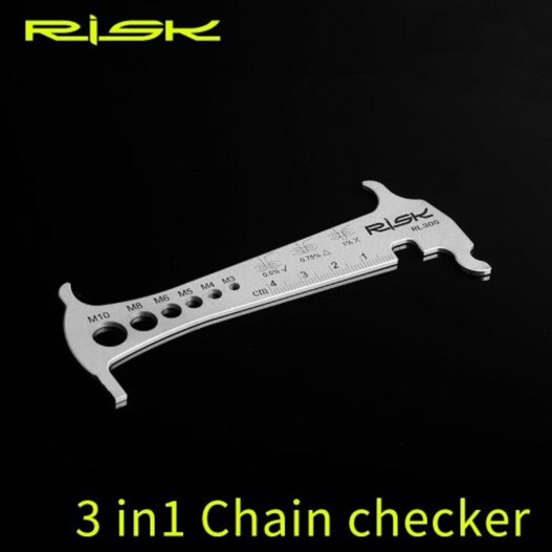 Risk Rl305 In 1 Bike Bicycle Chain Checker Wear Indicator Hook Bolt Measurement Bike Tools