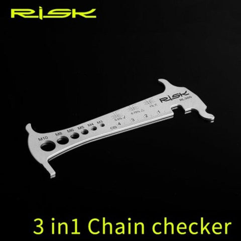 Risk Rl305 In 1 Bike Bicycle Chain Checker Wear Indicator Hook Bolt Measurement