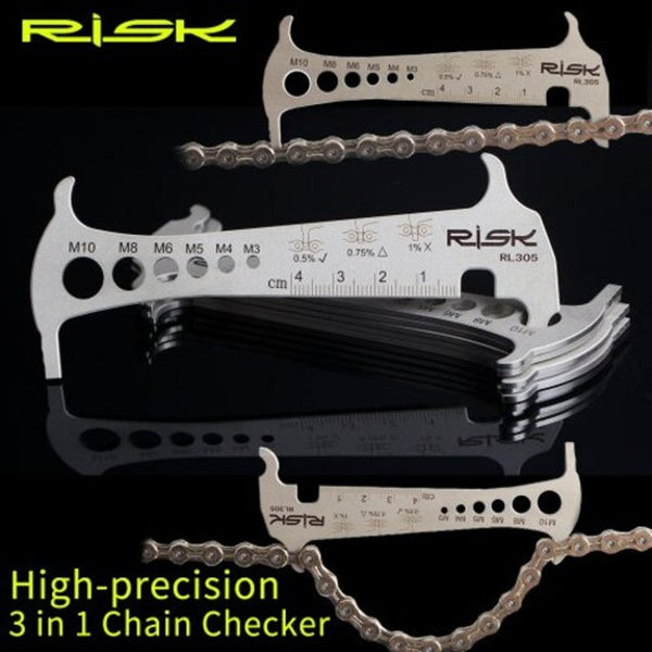 Risk Rl305 In 1 Bike Bicycle Chain Checker Wear Indicator Hook Bolt Measurement Bike Tools