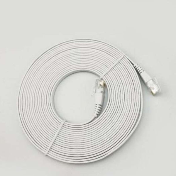 Rj45 Ethernet Flat Network Cable 5M White Ethernet Cables (Rj 45/8P8c)