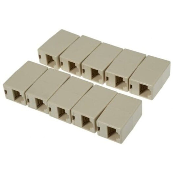 Rj45 Network Cable Extender Connector Adapter Yellow Ethernet Cables (Rj 45/8P8c)