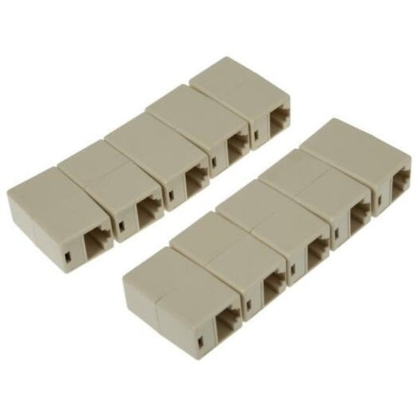 Rj45 Network Cable Extender Connector Adapter Yellow Ethernet Cables (Rj 45/8P8c)