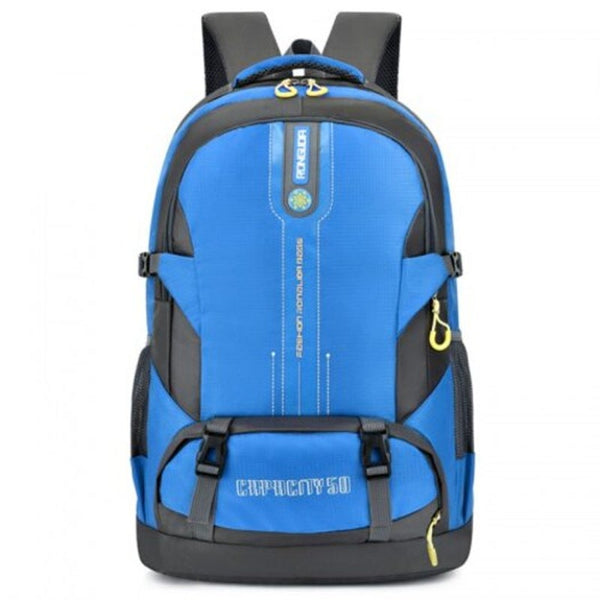 Rld808 Men Outdoor Mountaineering Backpack Travel Bag Large Capacity Durable Ocean Blue Bags