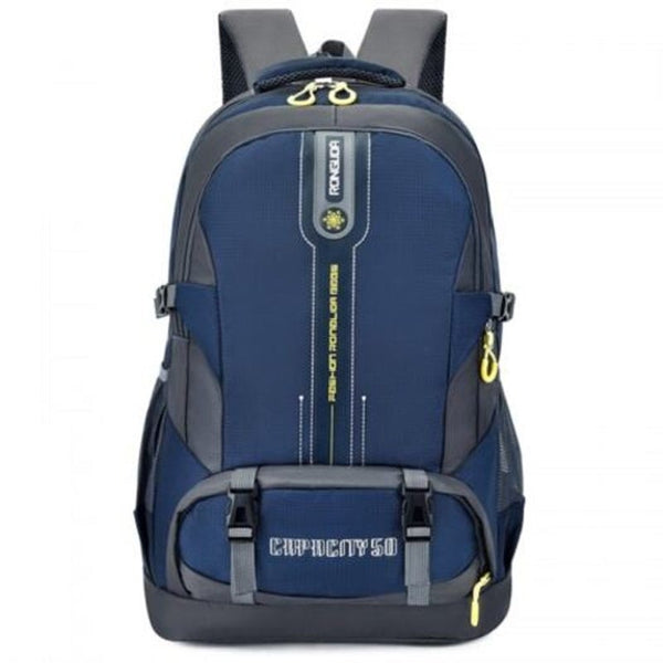 Rld808 Men Outdoor Mountaineering Backpack Travel Bag Large Capacity Durable Ocean Blue Bags