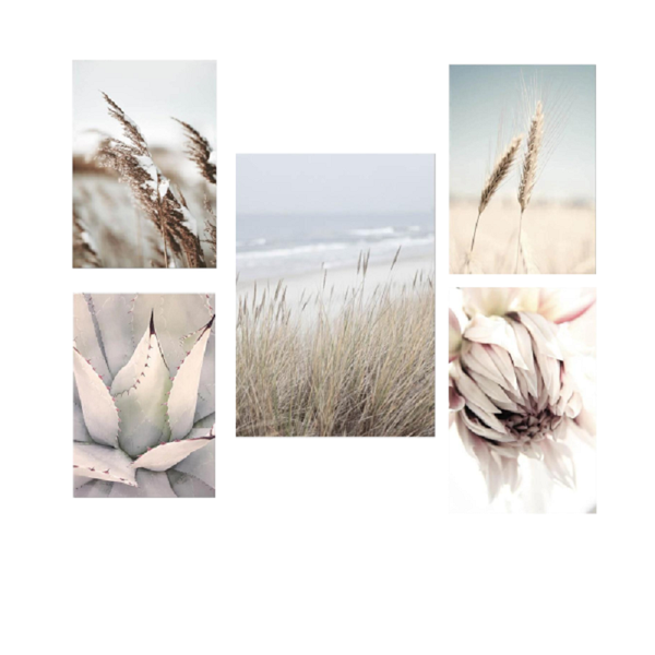 Roam Canvas Scandinavian Landscape Seagrass Wheat Prints Posters & Prints