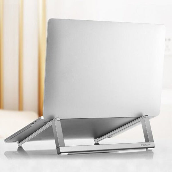 Rock Portable Aluminum Laptop Stand Silver