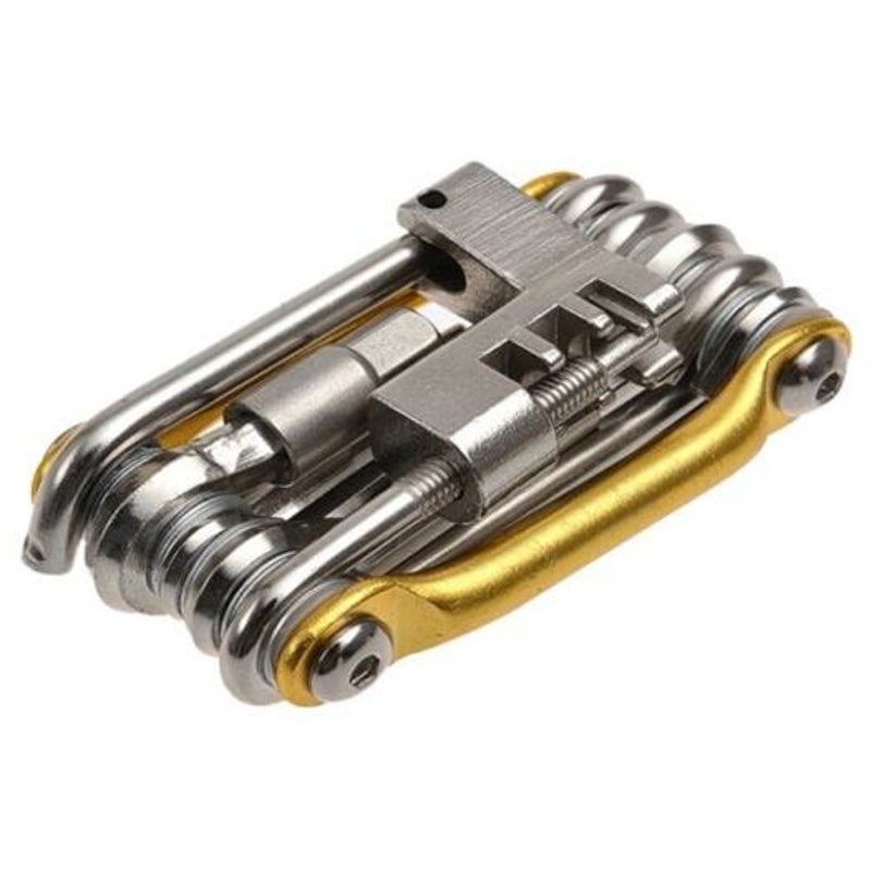 All In One Foldable Bicycle Repair Combination Kit Golden Bike Tools
