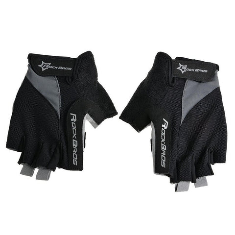Unisex Breathable Half Finger Riding Gloves Road Cycling Racing Motorcycling Skiing Hiking Outdoor Black