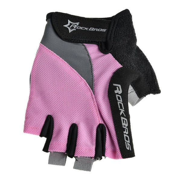 Unisex Breathable Half Finger Riding Gloves Road Cycling Racing Motorcycling Skiing Hiking Outdoor Rose