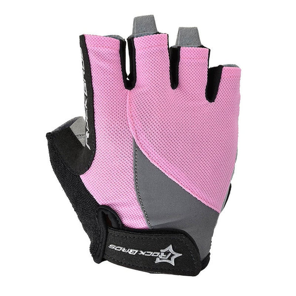 Unisex Breathable Half Finger Riding Gloves Road Cycling Racing Motorcycling Skiing Hiking Outdoor Rose