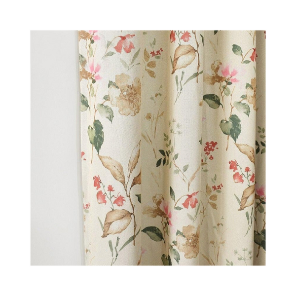 100Cm Beige Flower Design Modern Luxury Retro Style Curtain For Decor Curtains & Drapes