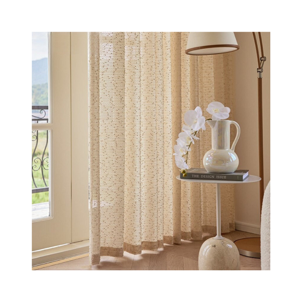 100 Centimetre Beige Modern Luxury Retro Style Curtains For Decor Curtains & Drapes