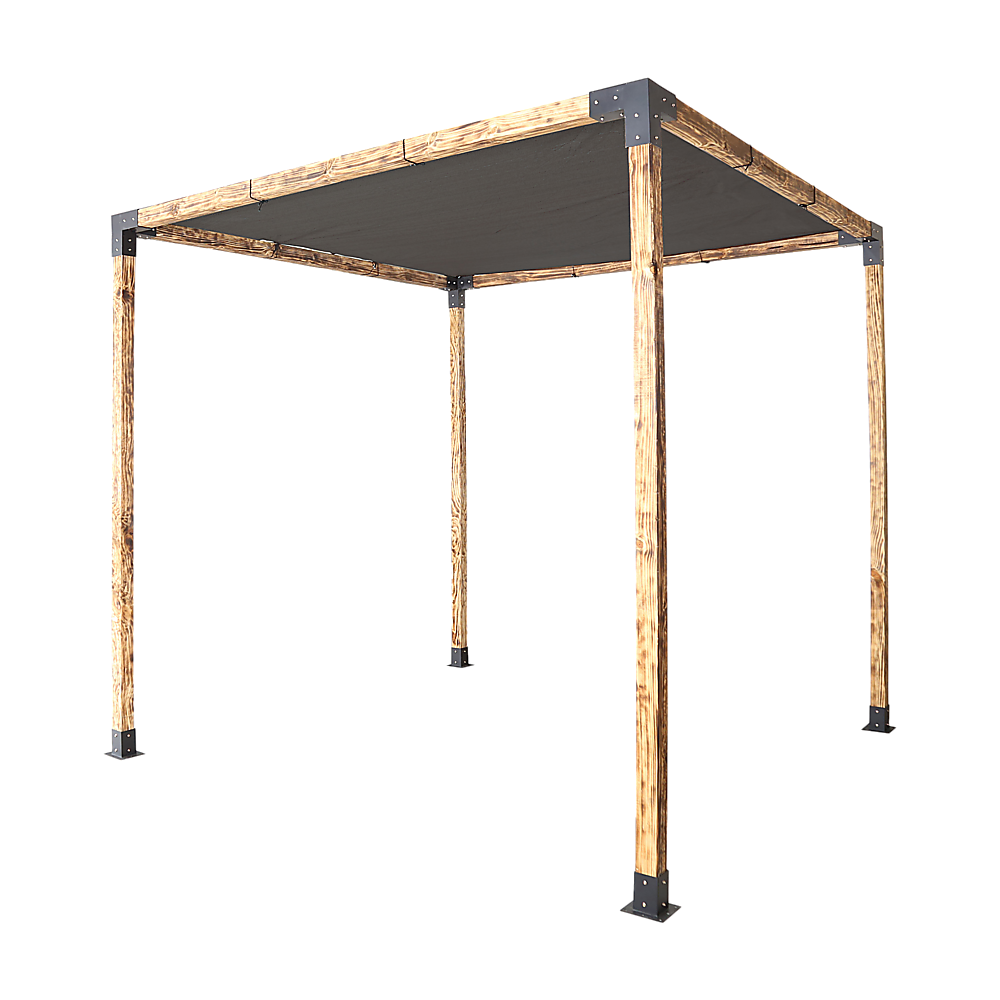 Randy & Travis Machinery Roof Pergola Gazebo Shed Matte Black Steel Brackets And Screen Diy Kits Gazebos & Pergolas