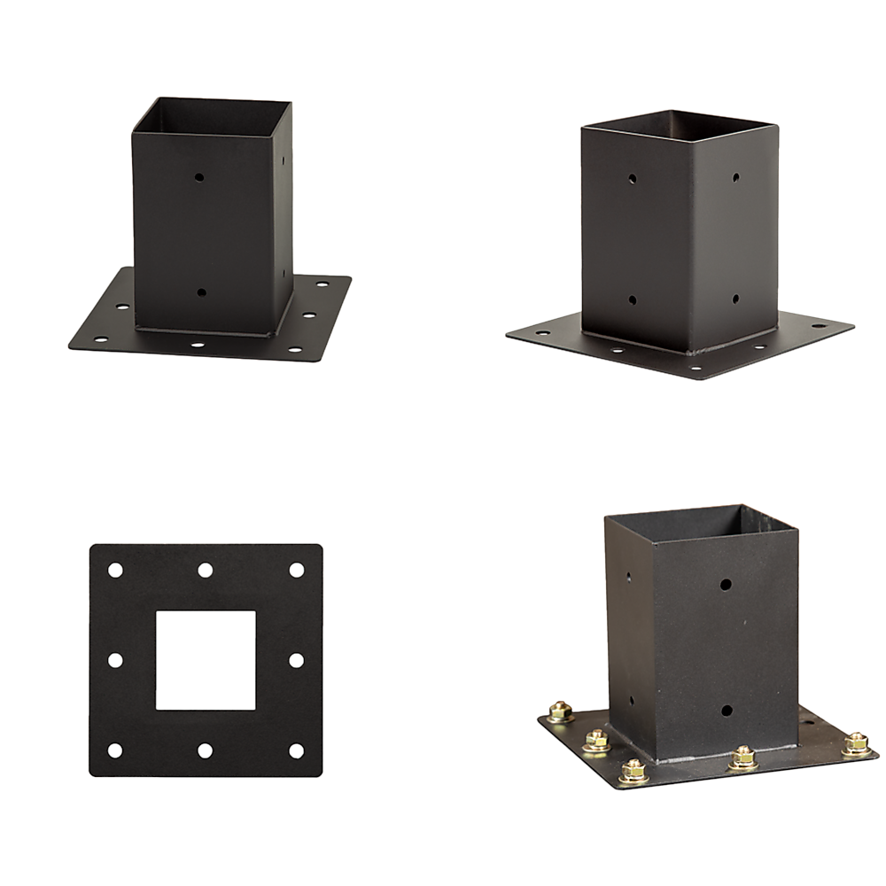 Randy & Travis Machinery Roof Pergola Gazebo Shed Matte Black Steel Brackets And Coffee Screen Diy Kits Gazebos & Pergolas