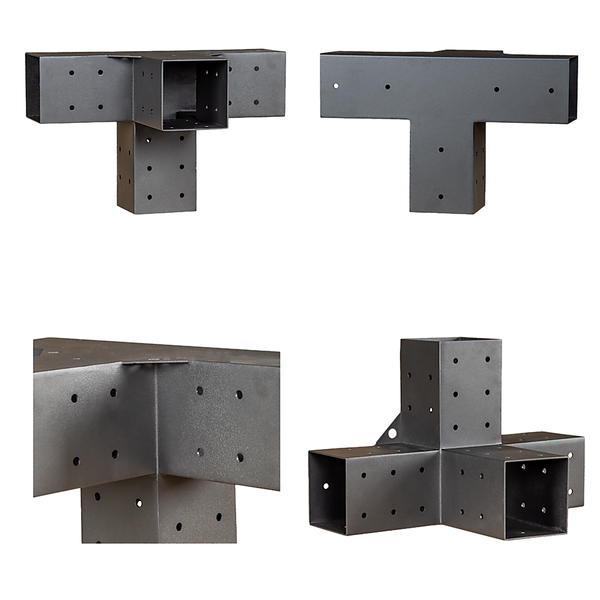 Randy & Travis Machinery Roof Pergola Gazebo Shed Matte Black Steel Brackets Diy Kits Gazebos & Pergolas